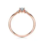 Pierścionek z różowego złota z diamentami AJPZ_129